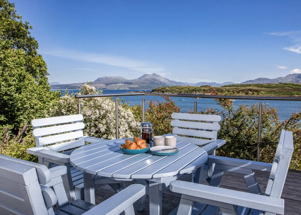 The Cabin offers a choice of locations for al fresco dining to suit the weather and time of day